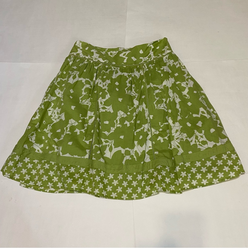 ⭐️Apt. 9 Green and White A-Line Skirt